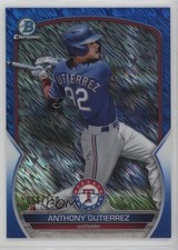 2023 Bowman Chrome Prospects Blue Shimmer Refractor 51/150 Anthony Gutierrez go9