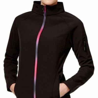 Ideology Activewear - Dark Gray Jacket with Pink Ombre zipper