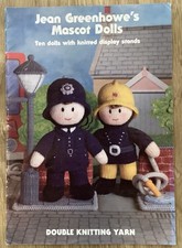 Jean Greenhowe’s Mascot Dolls Knitting Pattern Book 10 Dolls Ex. Condition