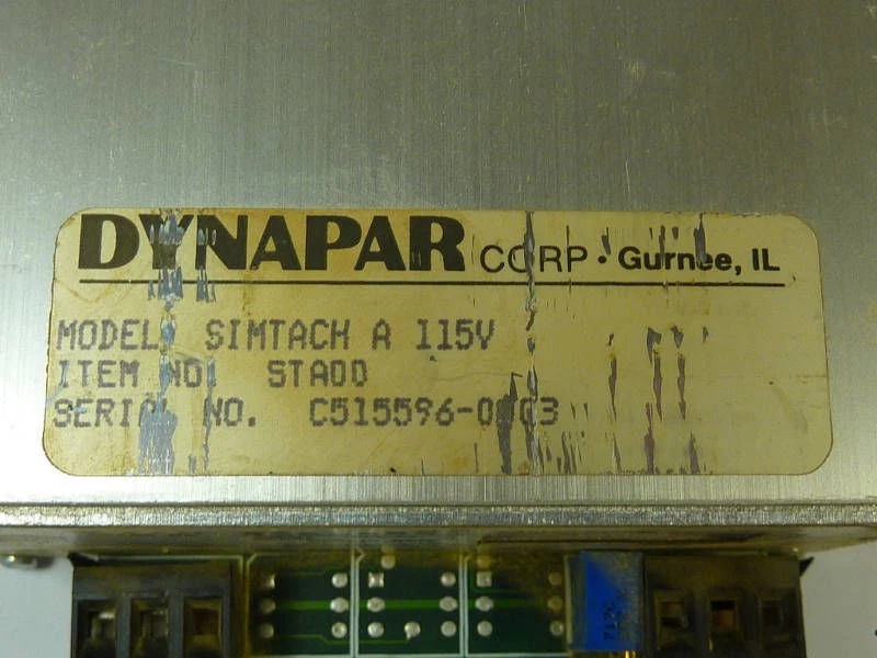 Dynapar SymTach A Tachometer 115V STA00 ! AS IS ! - Image 2 of 3