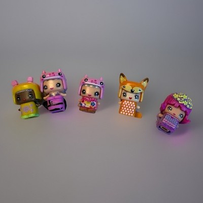Moose Toys Capsule Chix Mini Doll Figures Lot of 5 Multicolor Collectible Girls