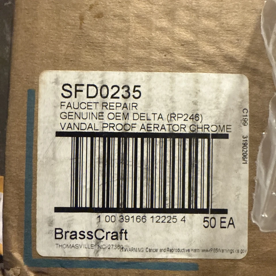 Caja de 50 Grifo Aireador Cromo a Prueba de Vandalismo para 2.0 GPM RP246 Foto 4 de 4