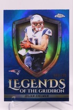 2025 Topps Chrome Julian Edelman Legends Of The Gridiron Blue Refractor /150