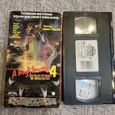 A Nightmare on Elm Street 4 - The Dream Master (VHS, 1990) Freddy Horror Classic