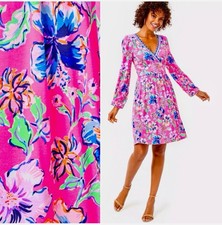 Lilly Pulitzer Carmilla Dress Size 10 Pink Isle Last Bud Not Least