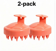 Scalp Massager Shampoo Brush Gentle Head Scrubber Hair Care Tool 2-Pack