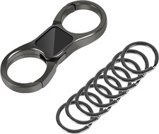 Key Organizer, Key Chain with 8 Key Rings, Key Holder, Key Chains Rings, Quick R