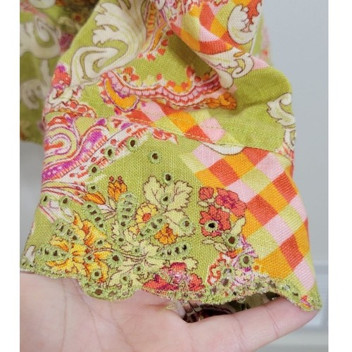 Robert Graham Blazer Womens Size 4 Paisley 100% Linen Retro Hippie Whimsical - Picture 7 of 9