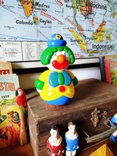 Jouet vintage Culbuto clown | Jouet éveil enfant | 1990 | Décoration Vintage 