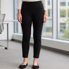 Spanx High Waisted Ponte Ankle Leggings Classic Black Capsule Career Slimming XL