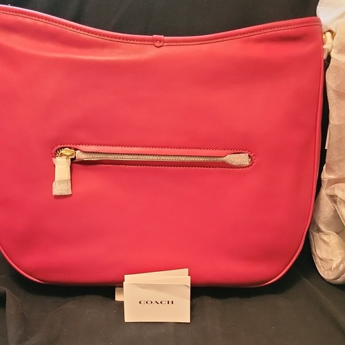 COACH - SOFT TABBY HOBO Red Leather Shoulder Bag C6340 - Missing crossbody strap