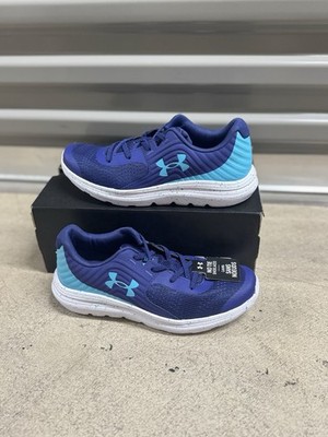 Boys' Under Armour UA BGS Outhustle AL Athletic Sneakers Size 3Y, Blue