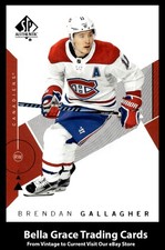 2018-19 Upper Deck SP Authentic Brendan Gallagher #33 Montreal Canadiens