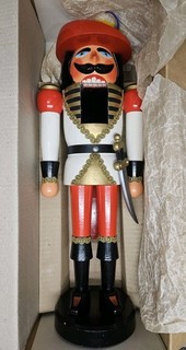 DDR Weihnachten Erzgebirge Nussknacker Kürassier XL 53cm Lohmüspan mit Ovp! Top!