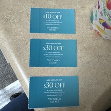 victoria secret Lot Of 3 Coupons