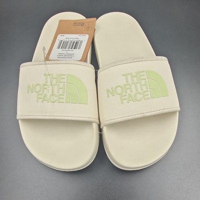 The North Face Base Camp Slide III Slide Sandals Ivory Logo Slip-On US 6 Unisex