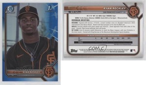 2022 Bowman Chrome Prospects Blue Refractor /150 Ryan Reckley #BCP-163