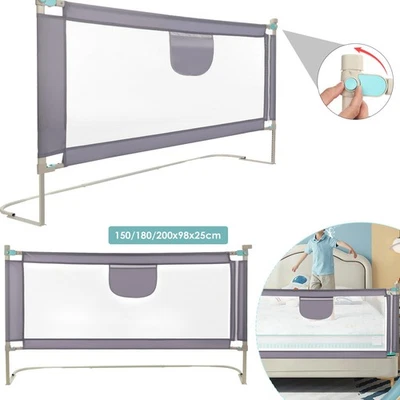 NOBRAND 150/180/200cm BED SIDE RAIL Safety Guard Baby Kids Cot Children Toddlers Ovogdmj
