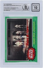 Terry McGovern & Chris Bunn Star Wars Signed 1977 Topps Series #242 BGS 10 Card