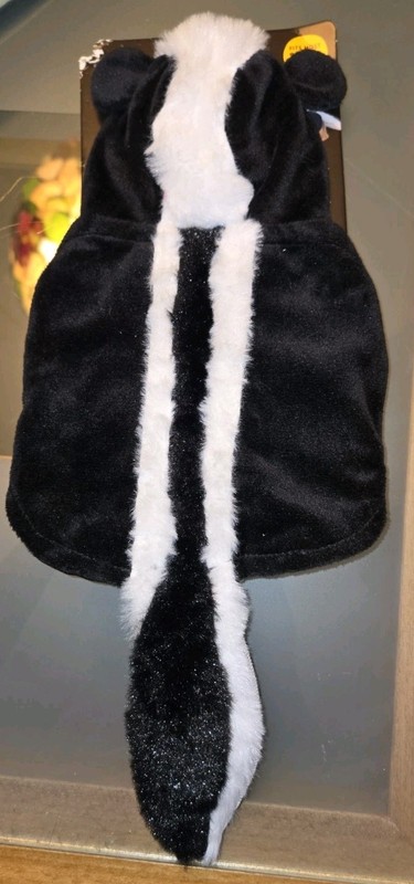 Thrills & Chills Halloween Skunk X Small Animal Costume NEW