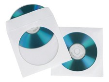 1x50 Hama CD-ROM - White Paper Bags 62671 for CD/DVD/Blu-Ray