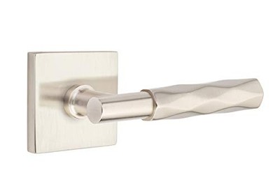 Emtek Select Passage, Square Rosette, T-Bar Stem, Tribeca Handle US15 LH