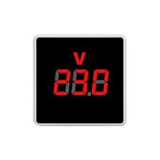 Tiardey Voltmetro Quadrato AC 50-380V Tipo di Presa LED Digitale 110V 220V T