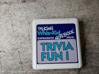 VTech Talking Whiz Kid Notebook Trivia Fun I Expansion Pack Cartridge Vintage