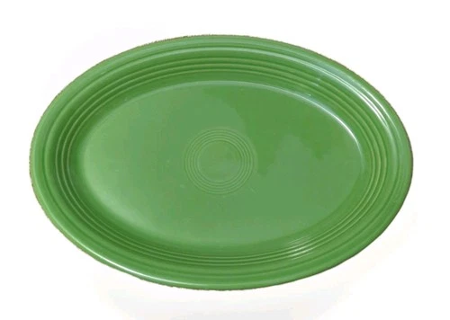 Fiestaware OVAL PLATTER Serving Dish Sage Green 13.5 x 9.5" Tray Plate