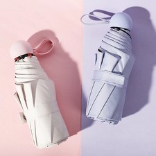 Mini Foldable umbrella UV protection Mini Sun Umbrella dual use portable box to