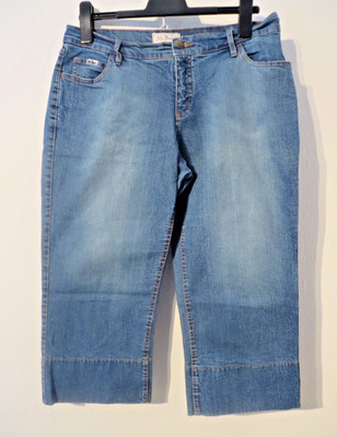 JOHN BANER chice Jeans-Bermuda Gr 42 Stretch Damen Kleidung kurze Hose Caprihose