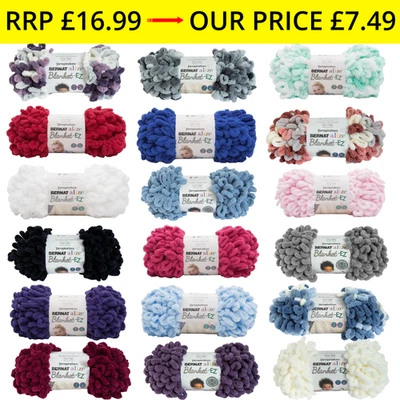 Bernat Alize Blanket-EZ Yarn 180g – Super Bulky #7 Chenille – RRP £16.99 –Colour