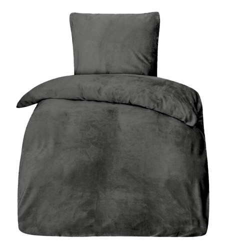 Bettwäsche Winter Plüsch Samt Touch Fleece Uni  155x220 80x80cm - Bild 6 von 87