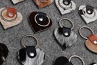 Cowhide keychain Hair On Leather Key Chain (12 key chain) Real Hair On Hide 4840 — photo 2