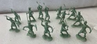 Vintage 1960's Louis Marx Plastic Figures Knights Viking Lot 13 Toy Battle Sword