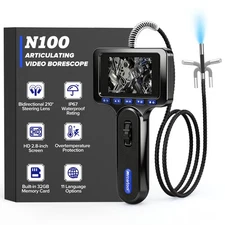 Industrial Endoscope Inspection Camera 6.25mm  Articulating Borescope With Light
