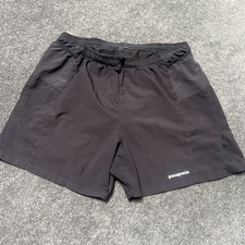 Patagonia Strider Pro 5" Athletic Running Lined Shorts. Size medium. Black 