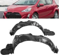 Front Inner Fender Liner Set Compatible with 2010-2015 Toyota Prius- Black Left