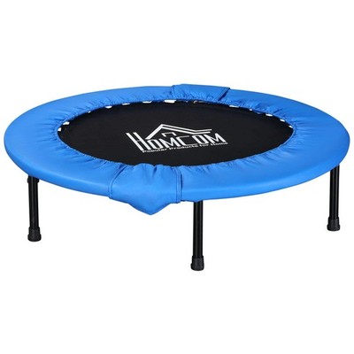 Soozier Φ100cm Faltbares Mini Fitness Trampolin Home Gym Yoga Übung Rebounder