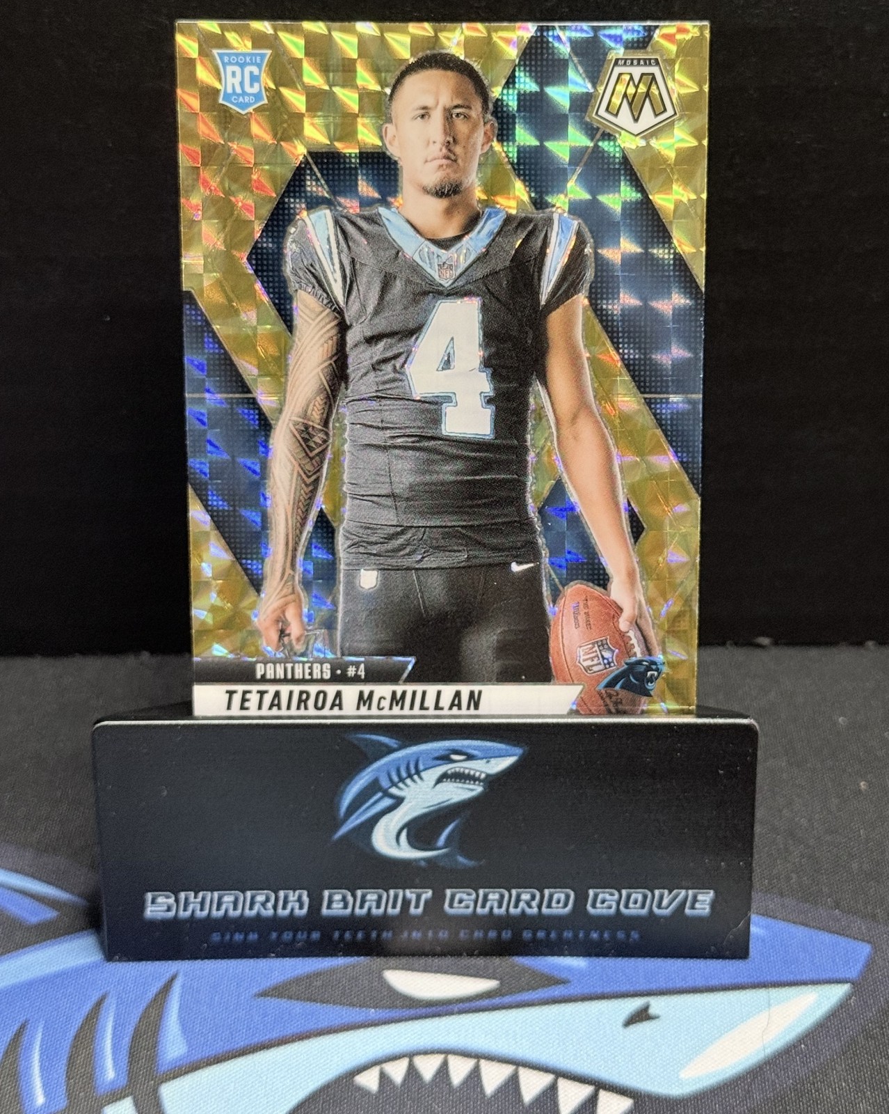 2025 Panini Mosaic Tetairoa McMillan #274 Variation Reactive Yellow Prizm RC