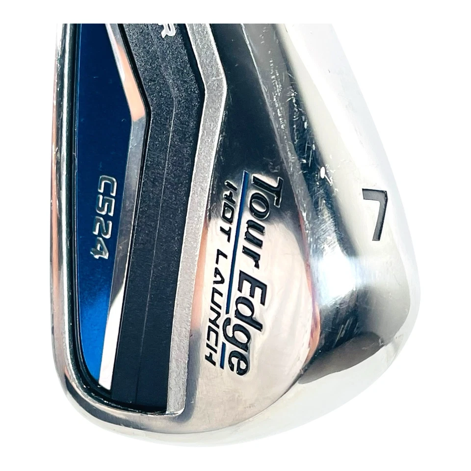 Tour Edge Hot Launch C524 VIBRCOR 7 Iron Tensei AV Graphite 65g Stiff 37.5" Left - Image 4 of 4
