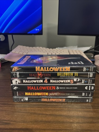 Halloween Collection 1-10 On DVD * Jamie Lee Curtis! Michael Meyers! HTF!