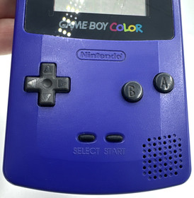 Grape Purple Gameboy Color Handheld with Super Mario Bros Deluxe Very Good Cond