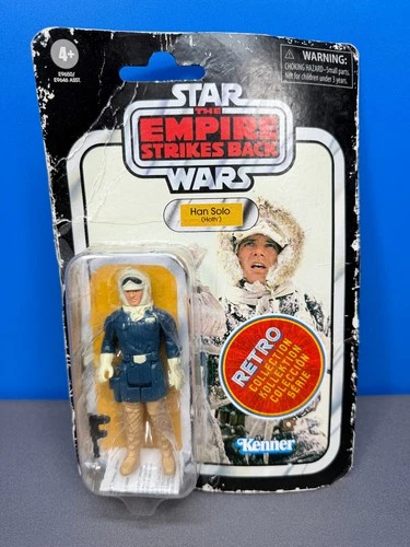 KENNER STAR WARS EMPIRE STRIKES BACK HAN SOLO HOTH FIGURE RETRO COLLECTION NEW