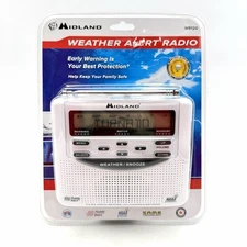 Midland Weather Alert Radio WR120 w/Alarm Clock Brand New