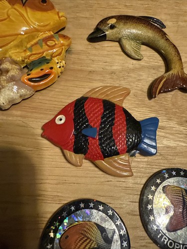 Refrigerator Magnets LOT Tropical Fish/Dolphin (7) - Picture 5 of 9