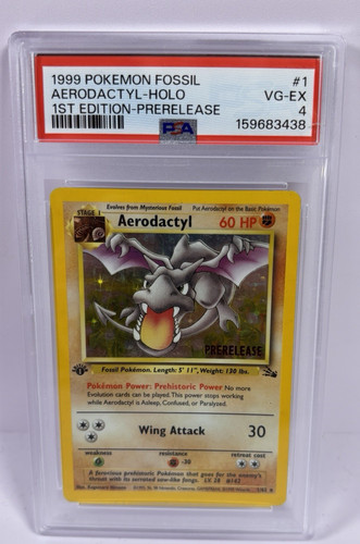 Aerodactyl (1st Edition) graded PSA 4 for sale on eBay