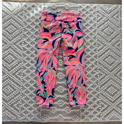 Lilly Pulitzer Banana Flambé Luxletic Cropped Legging XS - Picture 2 of 3