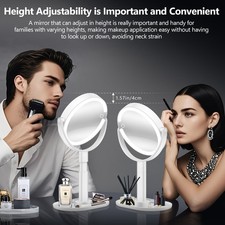 Makeup Mirror with Lights 30X Magnifying Mirror with Light and Touch Switch Va