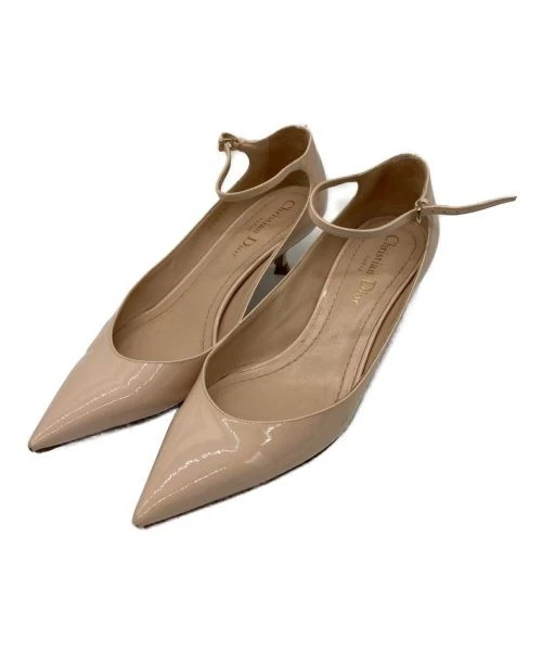 Escarpins Christian Dior bride cheville beige italien pointure 36 chaussures femme